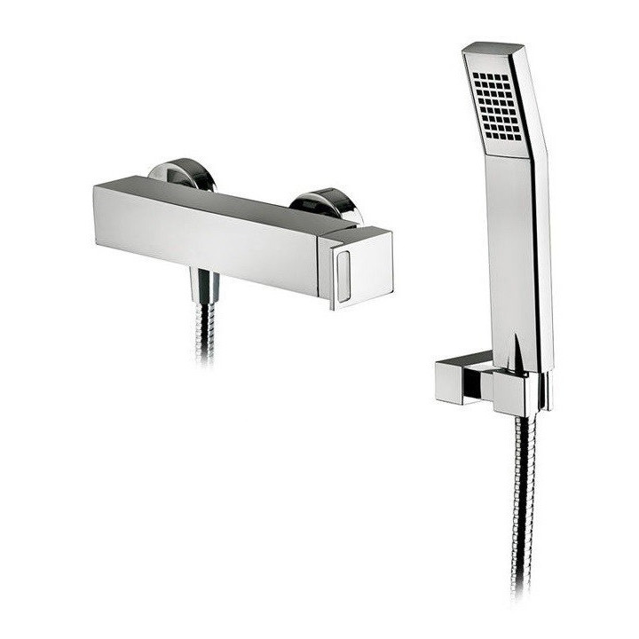 Bateria natryskowa ścienna, Paffoni Elle, chrom (korpus)