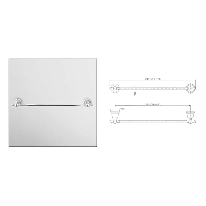 Uchwyt na ręcznik Delfi Zucchetti- sanitbuy.pl