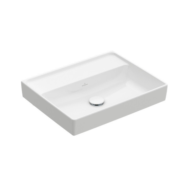 Umywalka meblowa podwójna Villeroy&Boch Collaro, 130x47cm, z przelewem, biała