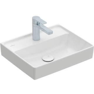 Umywalka meblowa podwójna Villeroy&Boch Collaro, 130x47cm, z przelewem, biała