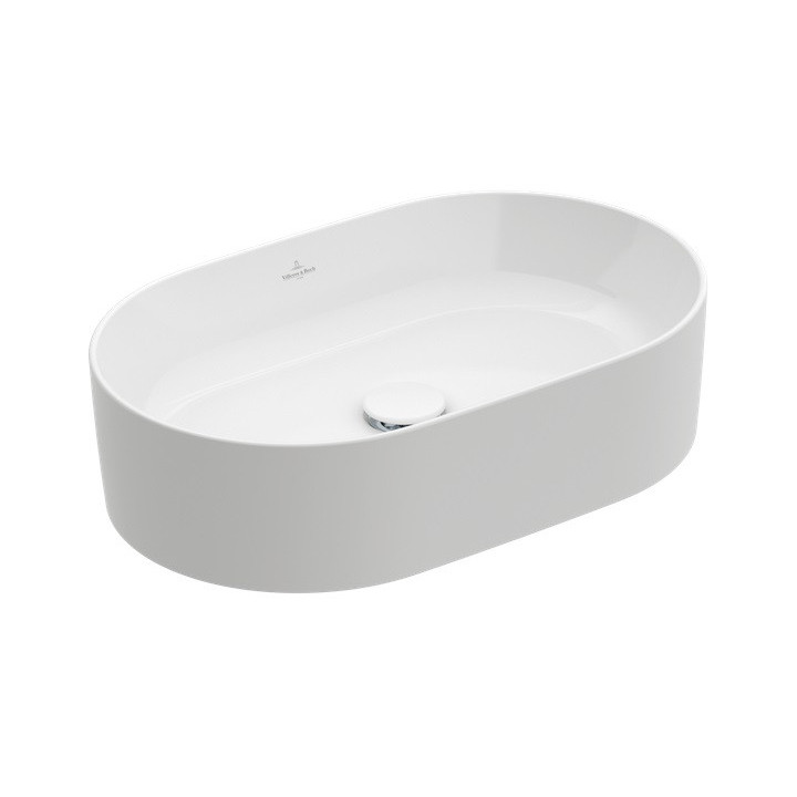 Umywalka meblowa podwójna Villeroy&Boch Collaro, 130x47cm, z przelewem, biała