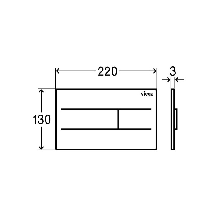 Przycisk WC Viega Prevista Visign for More 200, metalowe, miedź/złoty