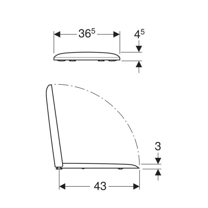  WC Geberit Icon Square, wolnoopadająca, biała