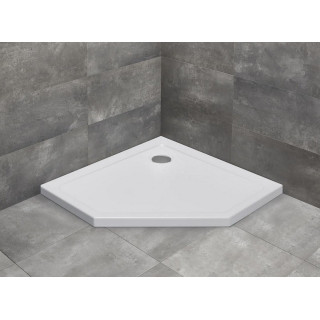 Brodzik pięciokątny Radaway Doros PT, 80x80cm, biały