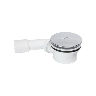 Płaski syfon brodzikowy Roca Malaga, średnica 90mm, chrom