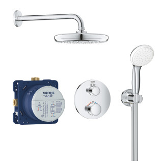 Zestaw prysznicowy Grohe Tempesta 210, podtynkowy, bateria termostatyczna, chrom