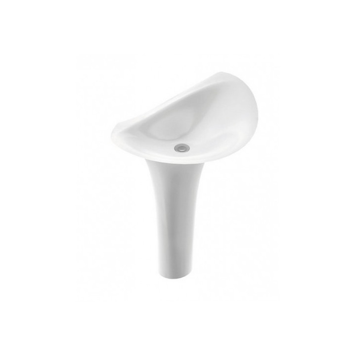 Umywalka Marmorin Alice S, stojąca przyścienna 580x380x980 mm