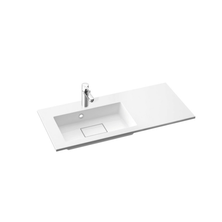 Umywalka Marmorin Lira 900L 90x39 cm, wpuszczana w blat lewa