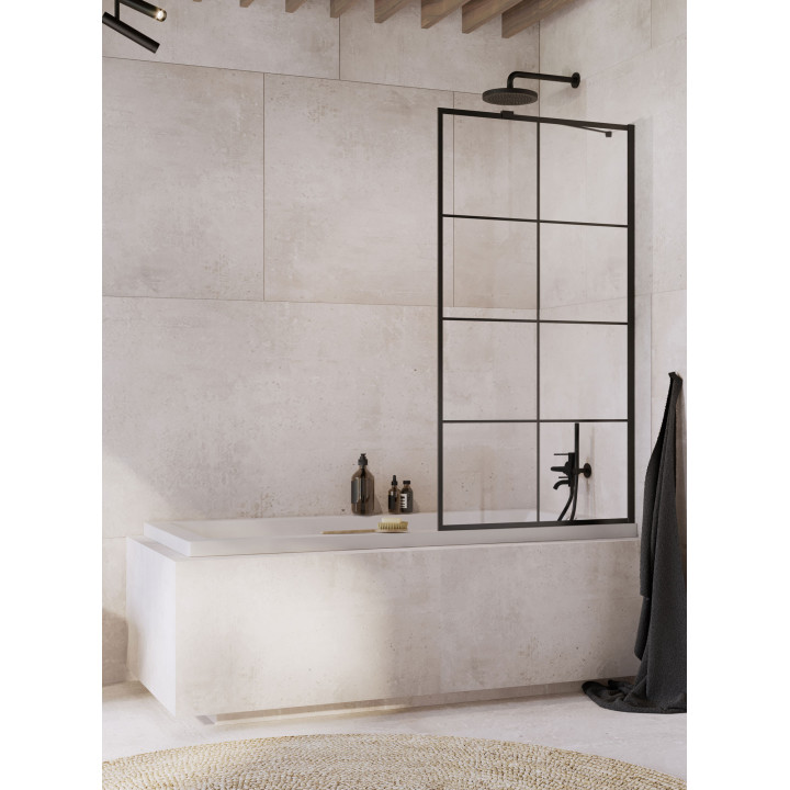 Parawan nawannowy Radaway Euphoria PNJ 60, szkło przejrzyste, 600-610x1500mm, profil chrom