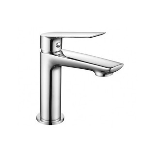Bateria umywalkowa Demm Sleek, stojąca, wysokość 180mm, bez korka, chrom