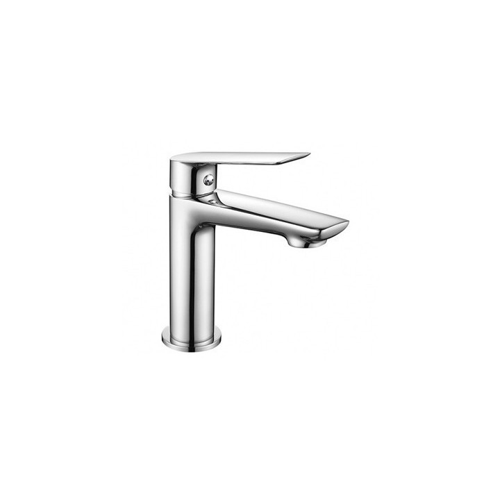 Bateria umywalkowa Demm Sleek, stojąca, wysokość 180mm, bez korka, chrom