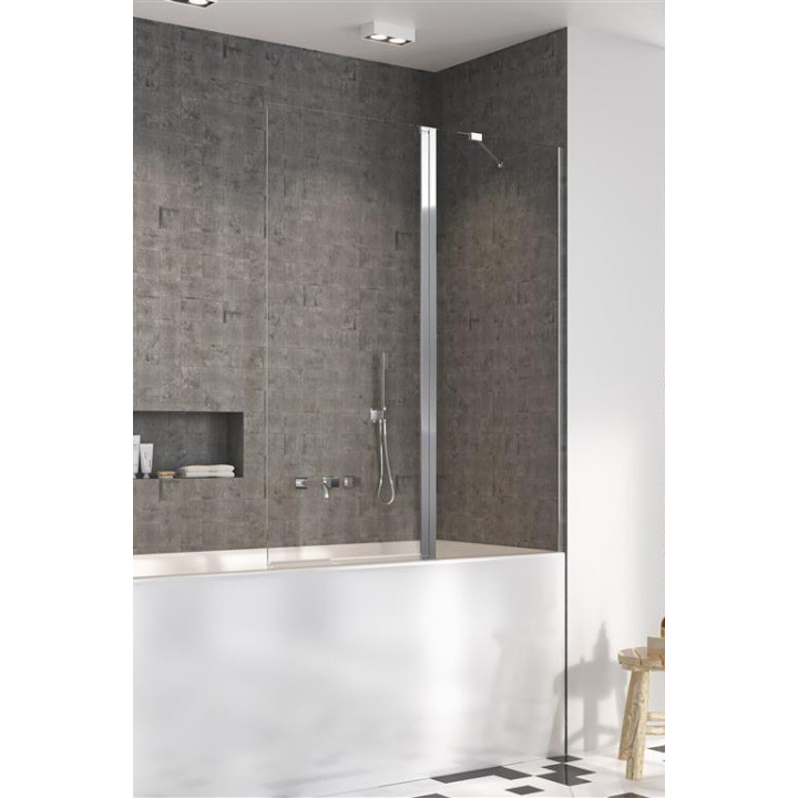 Parawan nawannowy Radaway Nes PNJ 100, lewy, szkło przejrzyste, 100x150cm, profil chrom