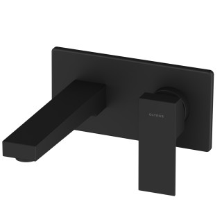 Podtynkowa bateria umywalkowa Oltens Gota, kompletna, czarny mat