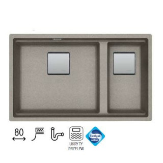 Zlewozmywak z Fragranitu Franke KANON 120 - orzechowy