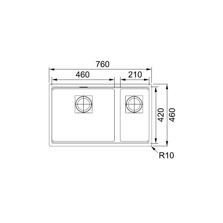 Zlewozmywak z Fragranitu Franke KANON 120 - cappuccino