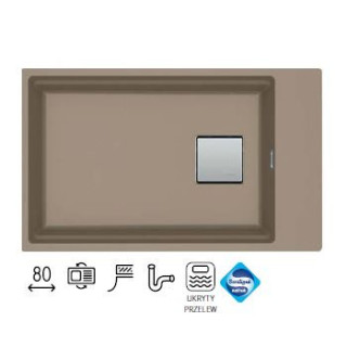 Zlewozmywak z Fragranitu Franke KANON 110-62 - kamienny szary