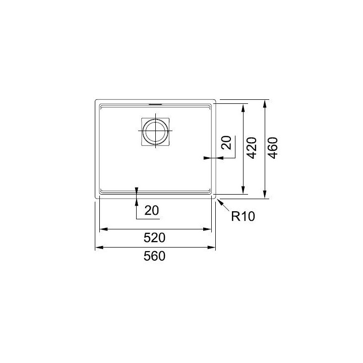 Zlewozmywak z Fragranitu Franke KANON 110-52 - cappuccino