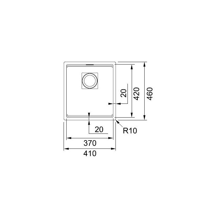 Zlewozmywak z Fragranitu Franke KANON 110-37 - biały polarny