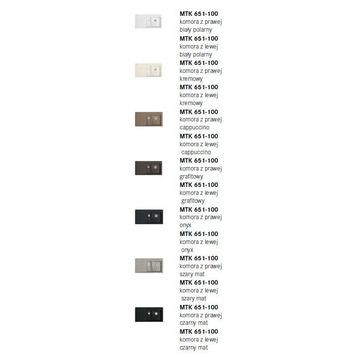 Zlewozmywak ceramiczny Franke MYTHOS 651-100 lewy - biały polarny