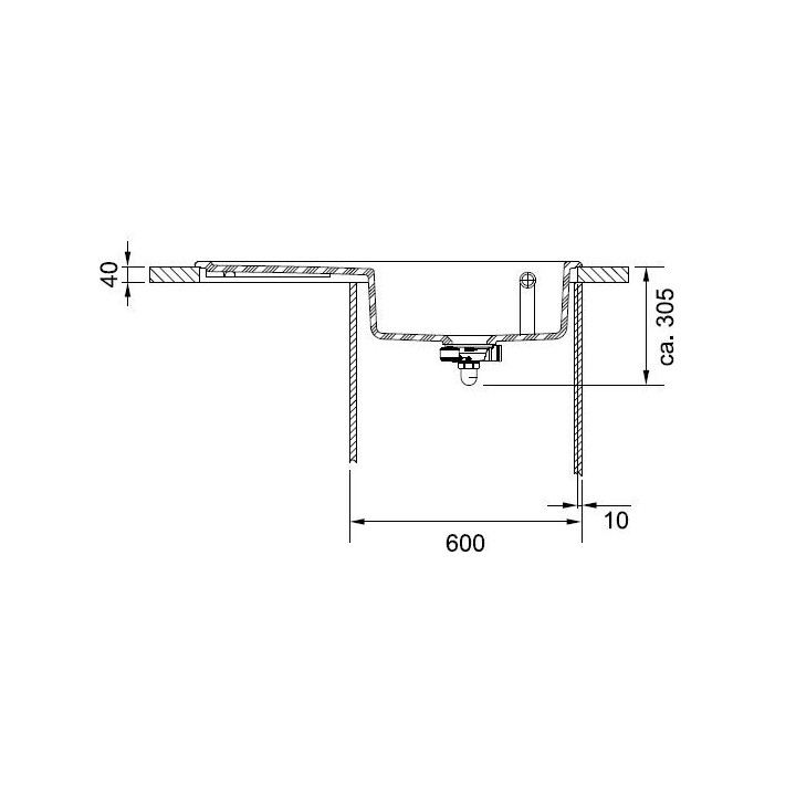 Zlewozmywak ceramiczny Franke MYTHOS 611-100 lewy - biały polarny