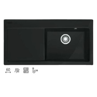 Zlewozmywak ceramiczny Franke MYTHOS 611-100 prawy - onyx