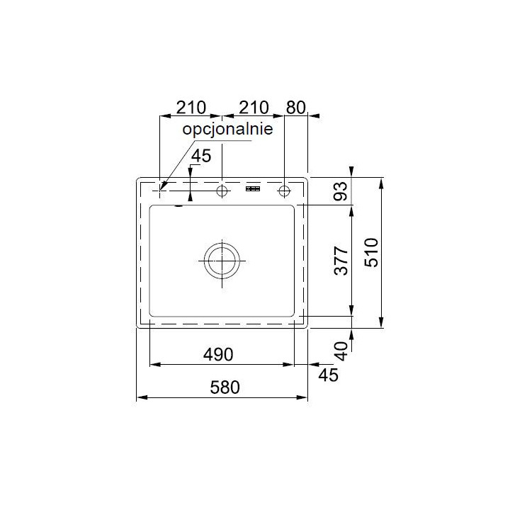 Zlewozmywak ceramiczny Franke MYTHOS 610-58 - onyx