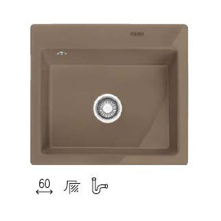 Zlewozmywak ceramiczny Franke MYTHOS 610-58 - czarny mat