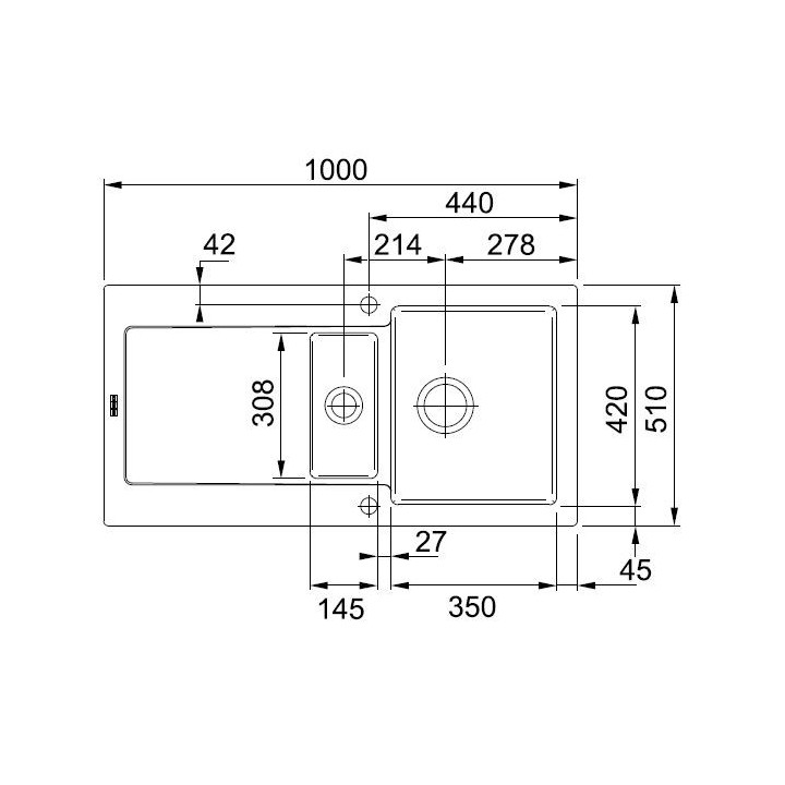 Zlewozmywak ceramiczny Franke MARIS 651-100 - biały polarny