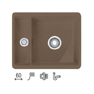 Zlewozmywak ceramiczny Franke KUBUS 160 - onyx