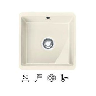 Zlewozmywak ceramiczny Franke KUBUS 110-40 - czarny mat