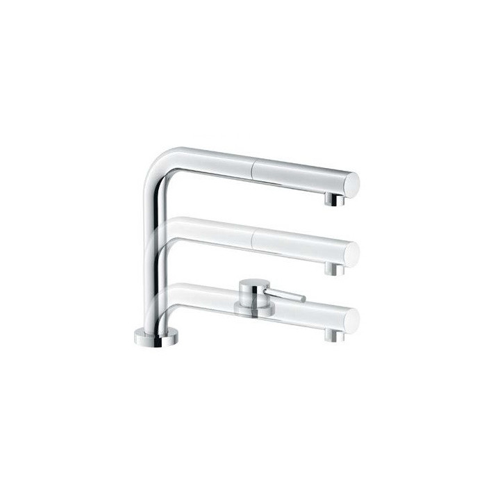 Bateria podokienna z wyciąganą wylewką Franke WINDOW PULL-OUT - chromowana