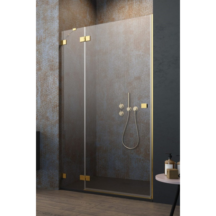 Drzwi do kabiny pięciokątnej Radaway Essenza Pro Black PTJ, lewe, czarny profil