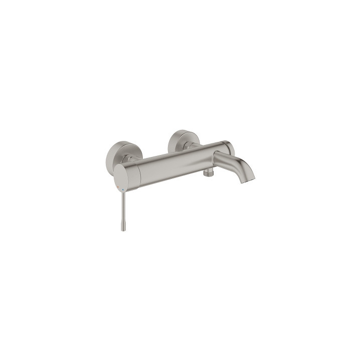 Bateria wannowa Grohe Essence jednouchwytowa, ścienna, szer. 298 mm - stal nierdzewna
