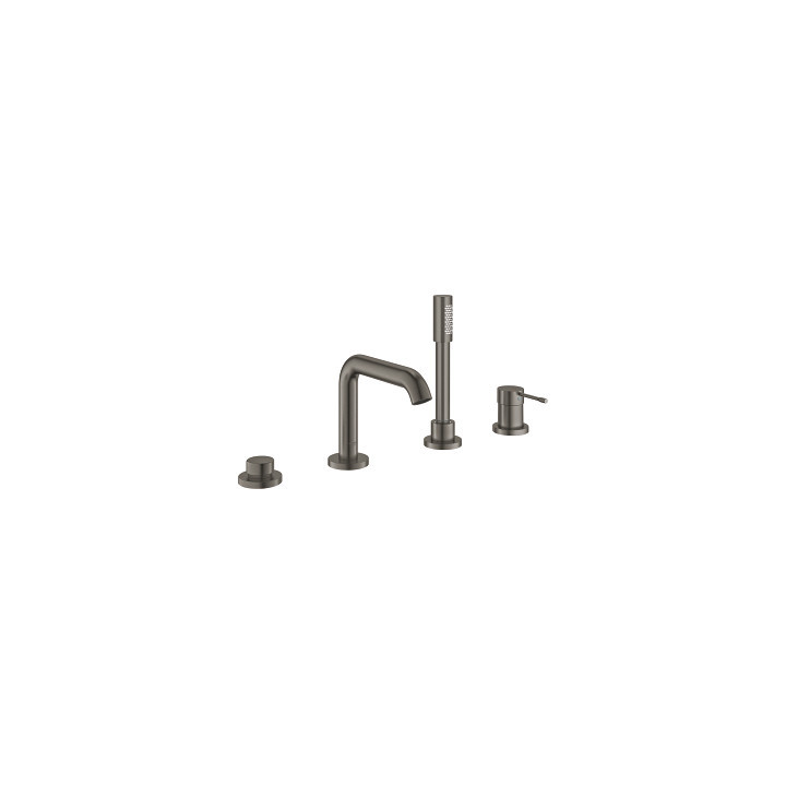 Bateria wannowa Grohe Essence, 4-otworowa, wys. 251 mm - brushed hard graphite