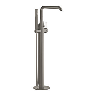 Bateria wannowa wolnostojąca Grohe Essence, wys. 780-884 mm - brushed hard graphite