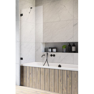 Parawan nawannowy Radaway Nes PND II 140, prawy, szkło przejrzyste, 140x150cm, profil chrom