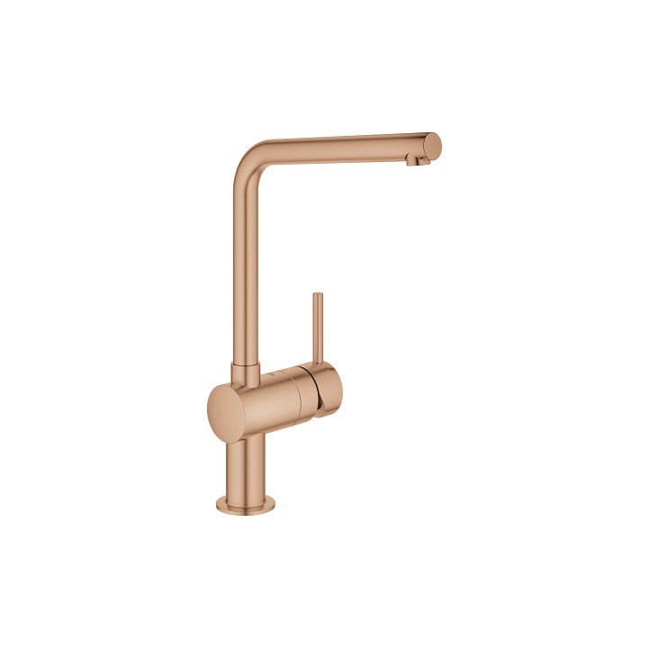 Bateria kuchenna z obrotową wylewką GROHE Minta 1/2", jednouchwytowa - brushed warm sunset