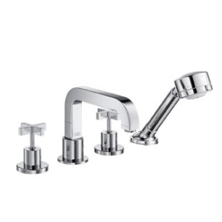 Bateria Axor Citterio wannowa 4-otworowa do montażu na cokole z płytek- sanitbuy.pl