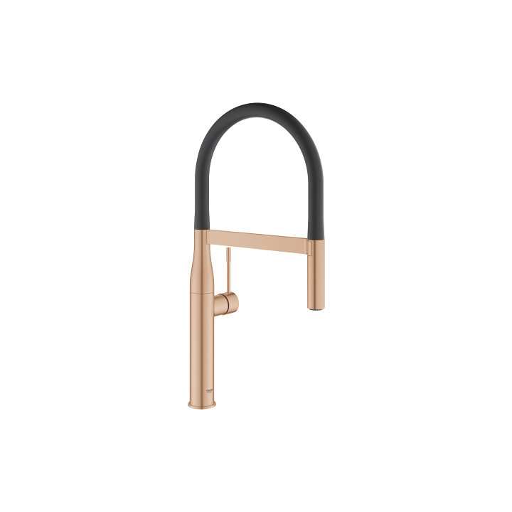 Jednouchwytowa bateria kuchenna z obrotową wylewką Grohe Essence, DN 15 - brushed warm sunset