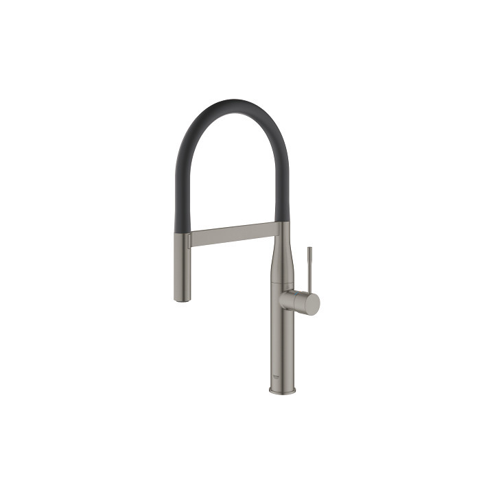 Jednouchwytowa bateria kuchenna z obrotową wylewką Grohe Essence, DN 15 - brushed hard graphite
