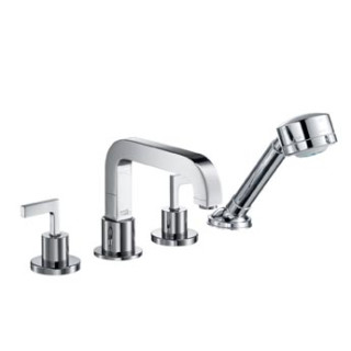 Bateria Axor Citterio wannowa 4-otworowa do montażu na cokole z płytek- sanitbuy.pl