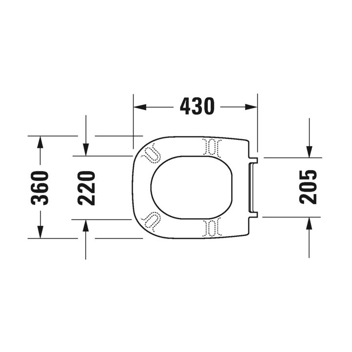 Deska WC Duravit D-Code Vital, wolnoopadająca, 48x35cm, biała