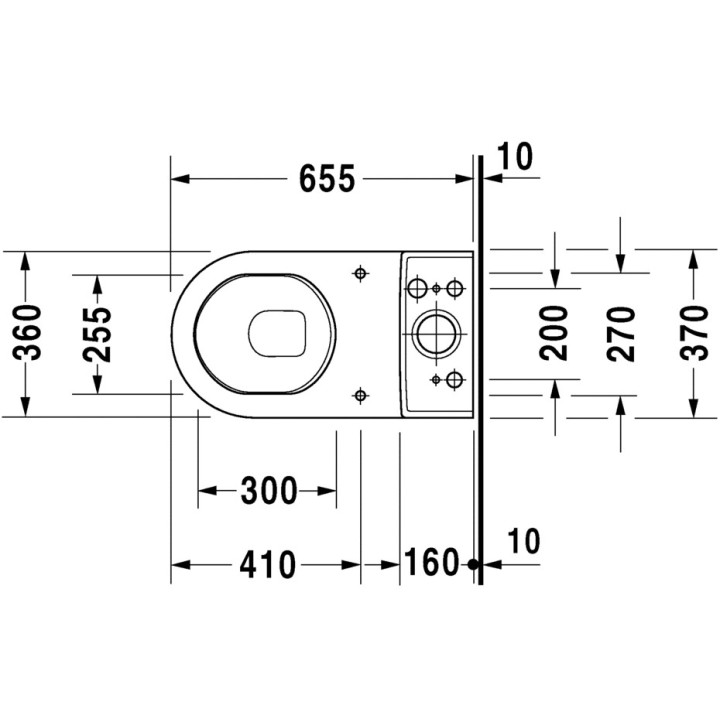 Miska WC stojąca Duravit Starck 3, 66x36cm, HygieneGlaze, biała