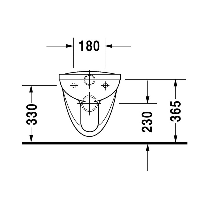 Miska WC stojąca Duravit Starck 3, 66x36cm, odpływ poziomy, HygieneGlaze, biała