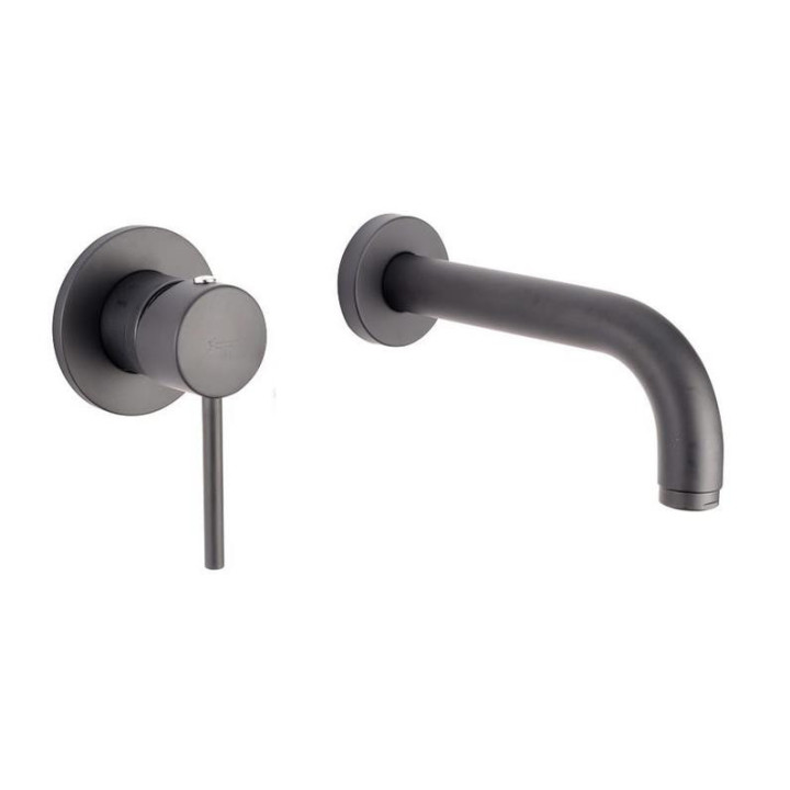 Bateria umywalkowa podtynkowa Emmevi Piper, wylewka 18 cm - czarna