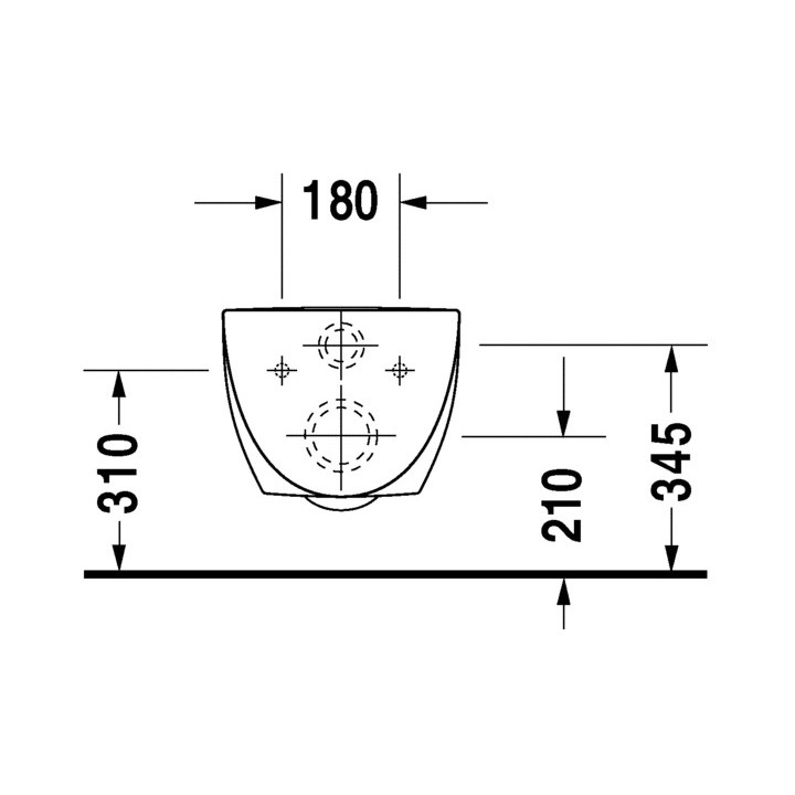 Miska wisząca Duravit Architec, 58x37cm, HygieneGlaze, biały