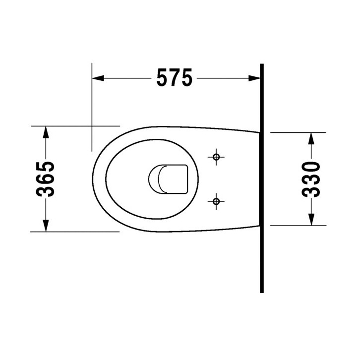 Miska wisząca Duravit Architec, 58x37cm, HygieneGlaze, biały