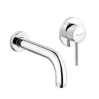 Bateria umywalkowa podtynkowa Emmevi Piper, wylewka 18 cm - czarna