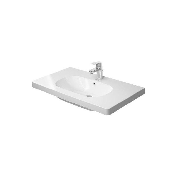 Umywalka meblowa Duravit D-Code, 105x48cm, jeden otwór pod baterię, biała