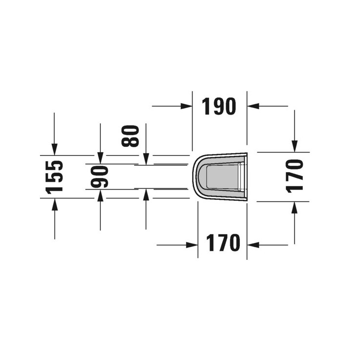 Postument do umywalek Duravit D-Code, biały